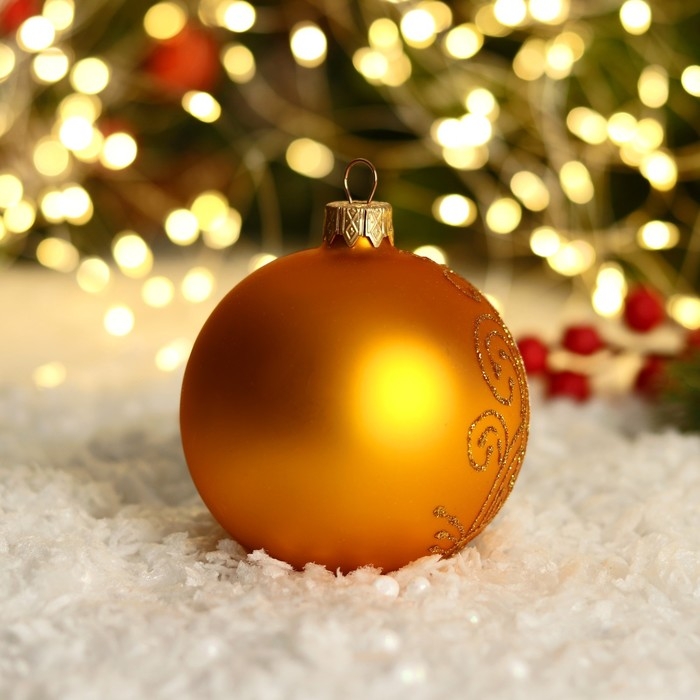 Шар новогодний Шар новогодний "Рождество" 8 см