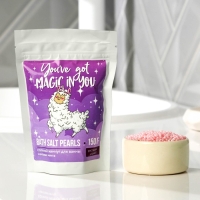 Жемчуг для ванны соляной «Лама», 130 г, аромат манго, BEAUTY FОХ Жемчуг для ванны соляной «Лама», 130 г, аромат манго, BEAUTY FОХ