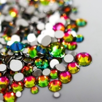 Декор для творчества стекло "Стразы усечённый конус. Хамелеон" d=1,5-6,5 мм набор 1000 шт Декор для творчества стекло "Стразы усечённый конус. Хамелеон" d=1,5-6,5 мм набор 1000 шт