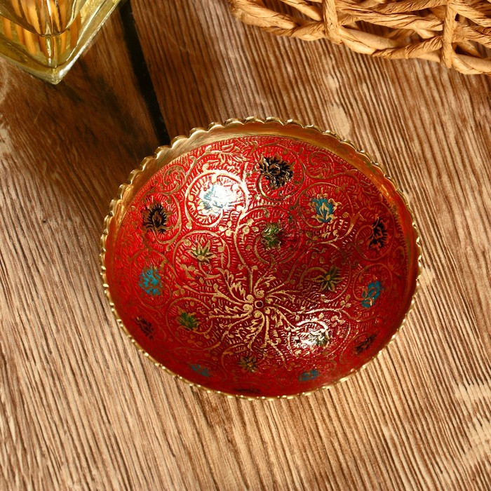 Блюдо латунь Блюдо латунь "Лорена" 9,5х9,5х4 см