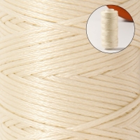 Нитки вощёные, плоские, 150D/16, 0,8 мм, 50 ± 2 м, цвет молочный Нитки вощёные, плоские, 150D/16, 0,8 мм, 50 ± 2 м, цвет молочный