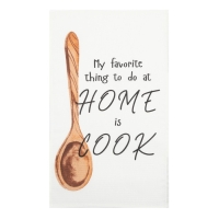 Набор кухонных полотенец Доляна Happiness, 35х60 см -4 шт, 100% хлопок, вафля 160 г/м2