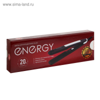 Щипцы-гофре ENERGY EN-851, 20 Вт, алюминиевое покрытие, 85х20 мм, 220°C, черные Щипцы-гофре ENERGY EN-851, 20 Вт, алюминиевое покрытие, 85х20 мм, 220°C, черные