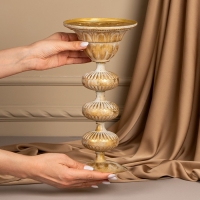 Подсвечник металл &laquo;Ярусы&raquo; для одной свечи 16 х 16 х 31 см