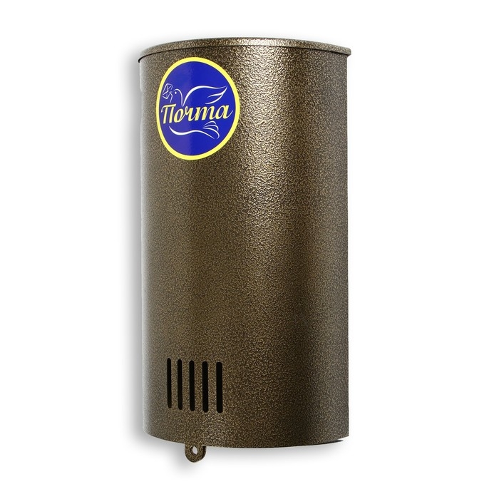 Ящик почтовый без замка (с петлёй), вертикальный, «Полукруглый», бронзовый Ящик почтовый без замка (с петлёй), вертикальный, «Полукруглый», бронзовый