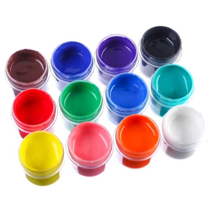 Гуашь 12 цветов по 10 мл, Холодное сердце Гуашь 12 цветов по 10 мл, Холодное сердце