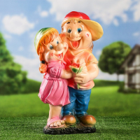 Садовая фигура "Мальчик с девочкой" средняя 21х23х48см МИКС Садовая фигура "Мальчик с девочкой" средняя 21х23х48см МИКС