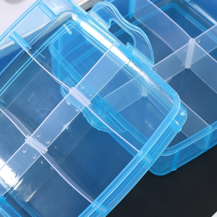 Органайзер для хранения, 2 яруса, 12 ячеек, 16&times;15&times;9 см, цвет МИКС