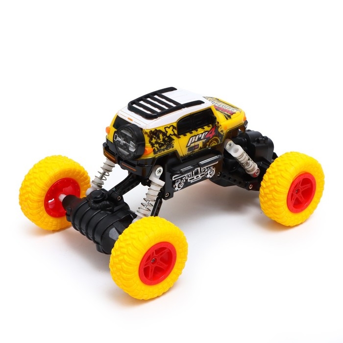 Джип радиоуправляемый &laquo;Краулер&raquo;, работает от аккумулятора, цвет жёлтый