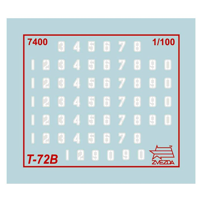 Сборная модель &laquo;Советский основной боевой танк Т-72Б&raquo;, Звезда, 1:100, (7400)