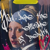 Пакет подарочный ламинированный вертикальный, упаковка, &laquo;Граффити&raquo;, М 26 х 32 х 12 см