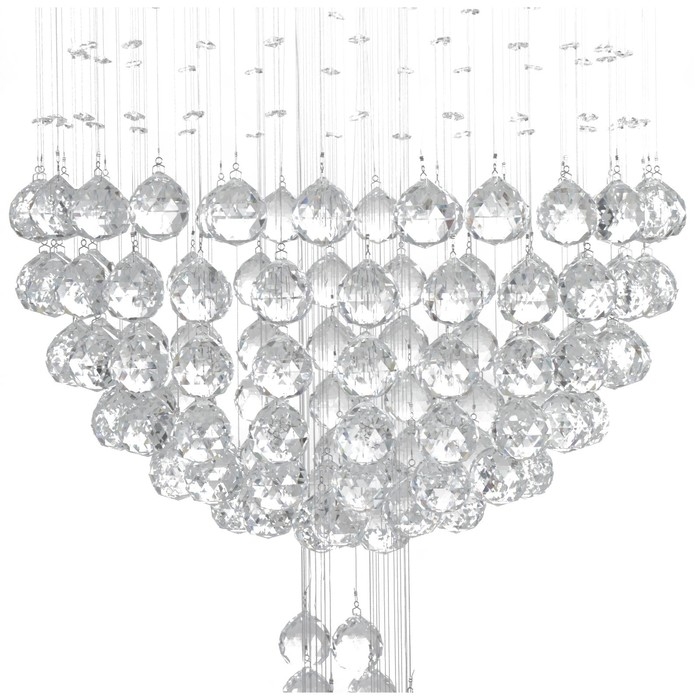 Светильник каскад "Аделисия" 7xLED хром 55х55х93см BayerLux