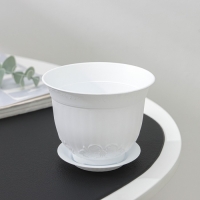 Горшок с поддоном &laquo;Ангара&raquo;, 300 мл, цвет белый