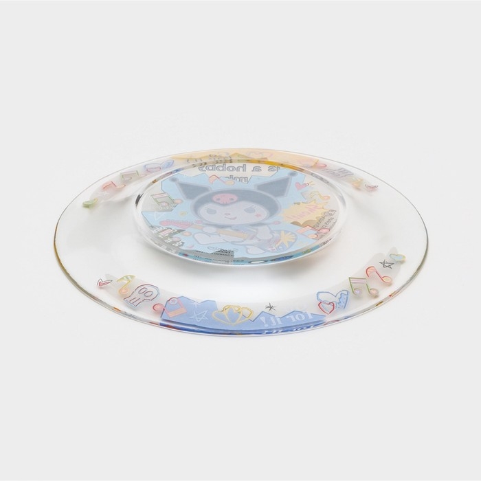 Тарелка стеклянная «Куроми. Граффити», d=19 см Тарелка стеклянная «Куроми. Граффити», d=19 см