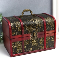 Шкатулка дерево состаренная "Цветы и бамбук" сундучок МИКС 15х22х15,5 см Шкатулка дерево состаренная "Цветы и бамбук" сундучок МИКС 15х22х15,5 см