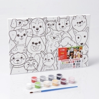 Картина по номерам для детей «Щенки-друзья», 20 х 30 см Картина по номерам для детей «Щенки-друзья», 20 х 30 см