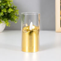 Ночник "Золотая свеча" LED от батареек 3хLR44 5,4х5,4х10,5 см RISALUX Ночник "Золотая свеча" LED от батареек 3хLR44 5,4х5,4х10,5 см RISALUX