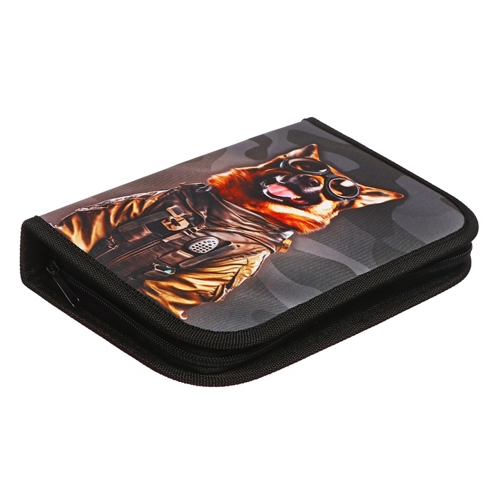 Пенал 3 секции, вкладка внутри, 140 х 210 х 40 мм, тканевый, Calligrata TOP Block Пенал 3 секции, вкладка внутри, 140 х 210 х 40 мм, тканевый, Calligrata TOP Block "Камуфляж"