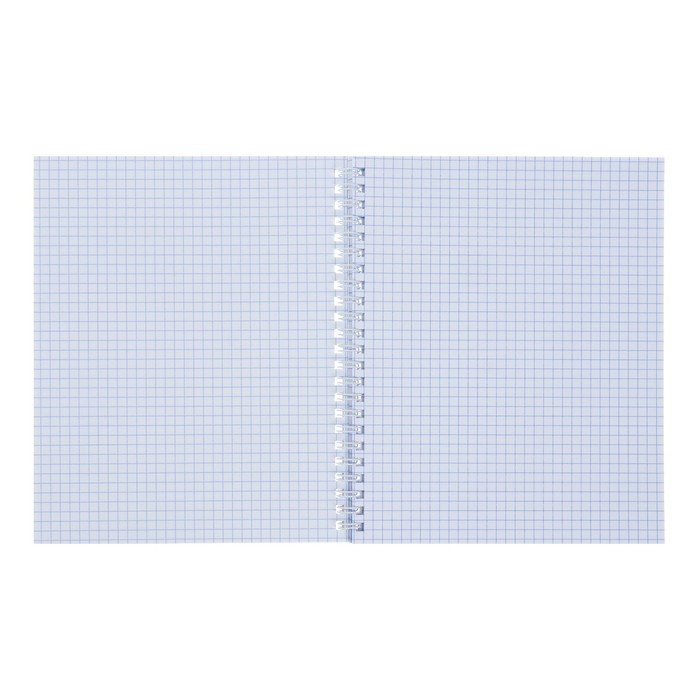 Тетрадь 96 листов в клетку на гребне Тетрадь 96 листов в клетку на гребне "Белая. METALLIC", обложка бумвинил, блок офсет