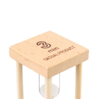 Песочные часы "Африн", на 3 минуты, 8.5 х 4 см, белый песок Песочные часы "Африн", на 3 минуты, 8.5 х 4 см, белый песок