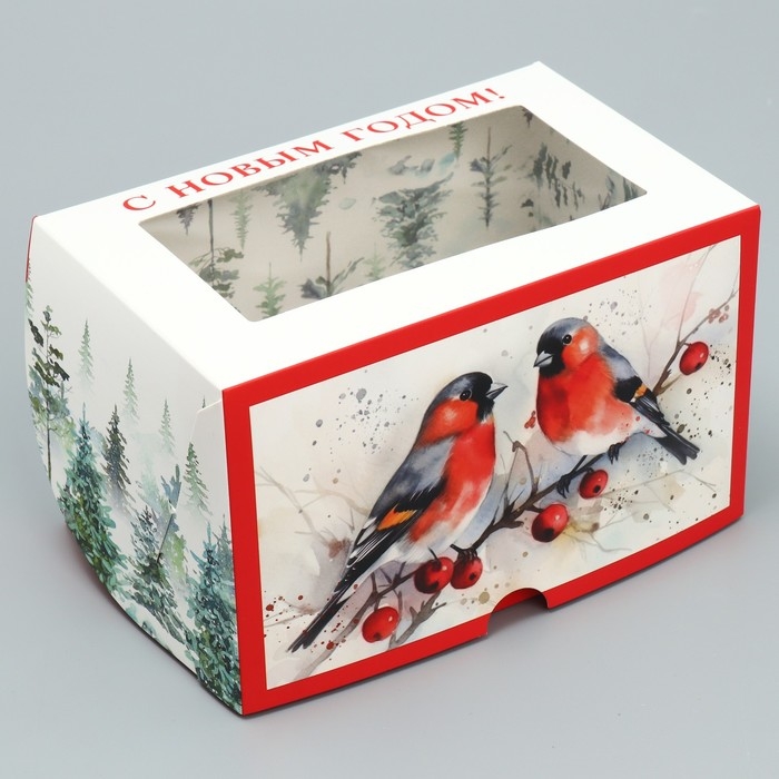 Коробка складная с двусторонним нанесением &laquo;С Новым годом&raquo; 16 х 10 х 10 см, Новый год