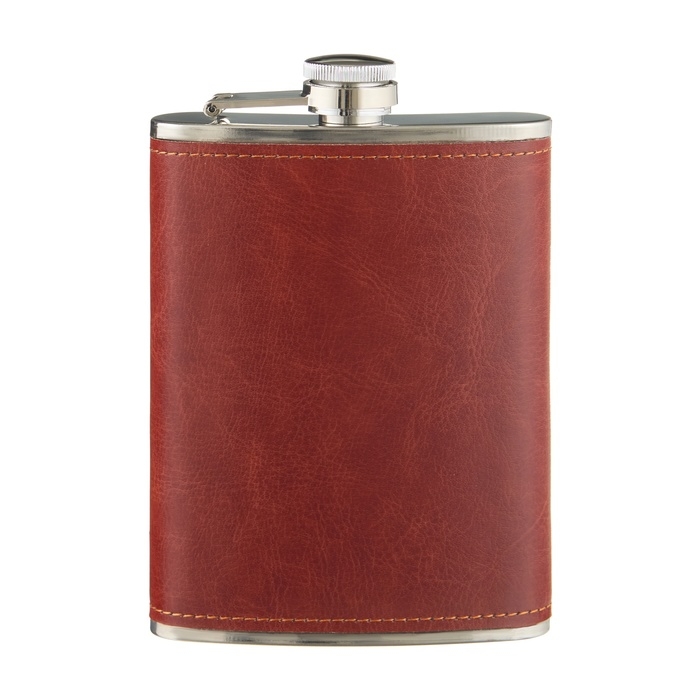 Фляжка для алкоголя, нержавеющая сталь, подарочная, армейская, 240 мл, 8 oz