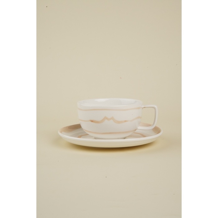 Чайная пара фарфоровая SL Home «Гато», 2 предмета: чашка 270 мл, блюдце d=16,5 см, цвет белый Чайная пара фарфоровая SL Home «Гато», 2 предмета: чашка 270 мл, блюдце d=16,5 см, цвет белый
