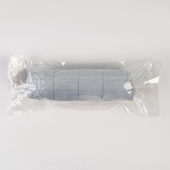 Пенал школьный мягкий, 21х8 см, плюш, голубой цвет Пенал школьный мягкий, 21х8 см, плюш, голубой цвет