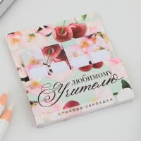 Набор стикеров-закладок &laquo;Лучшему учителю&raquo;, 4 шт., 20 листов