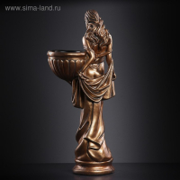 Фигура с кашпо "Девушка в платье",бронза, 1 л/23х36х84 см Фигура с кашпо "Девушка в платье",бронза, 1 л/23х36х84 см