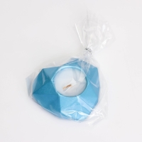 Свеча "Сердце. Мрамор" в подсвечнике из гипса с гранями, 8х7,5х2,5см,голубой Свеча "Сердце. Мрамор" в подсвечнике из гипса с гранями, 8х7,5х2,5см,голубой