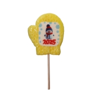 Новый год. Леденец с печатью "Снеговик 2025", 30 г