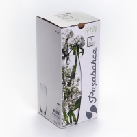 Ваза для цветов &laquo;Геометрия&raquo; стеклянная, 26 см, 1,7 л.