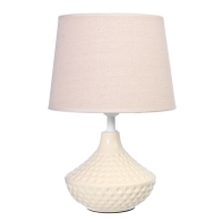 Настольная лампа "Мира" Е27 40Вт бежевый 25х25х37 см RISALUX