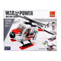 Конструктор Военные &laquo;Вертолёт&raquo;, 3 в 1, 187 деталей