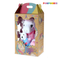 Мягкая игрушка &laquo;Единорожка с зайкой&raquo;, 21 см