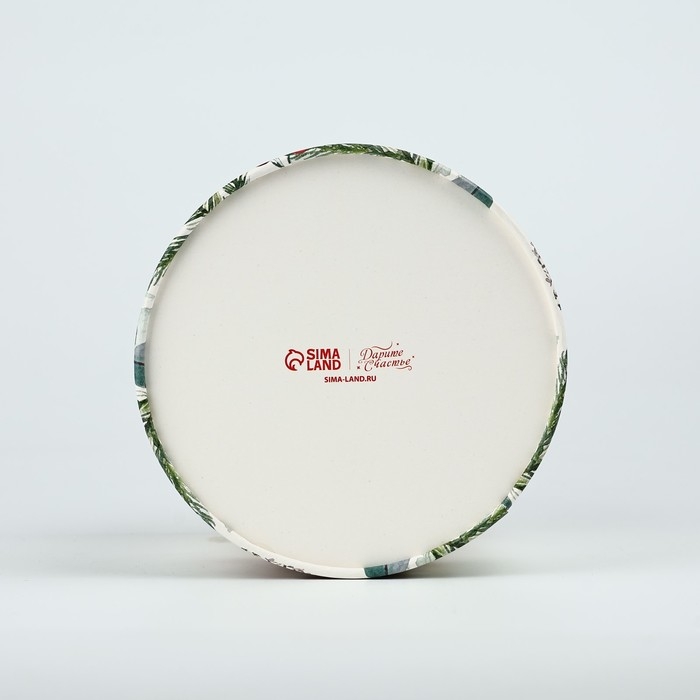 Коробка подарочная круглая &laquo;Мечты&raquo;, 12 х 16 см, Новый год