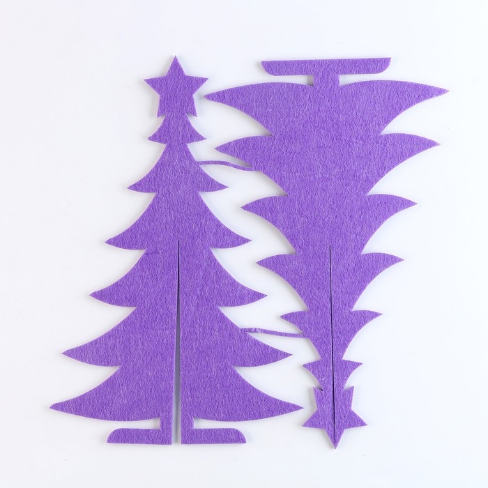 Ёлочка из фетра своими руками на новый год &laquo;Лисичка&raquo;, новогодний набор для творчества