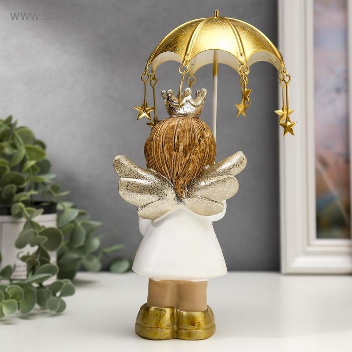 Сувенир полистоун Сувенир полистоун "Ангел-принцесса со звёздочкой под зонтом" МИКС 20,5х11х11 см