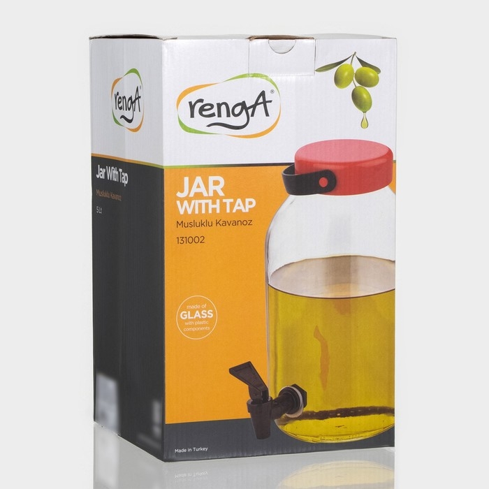 Кувшин стеклянный с краником Macro, 5 л Кувшин стеклянный с краником Macro, 5 л