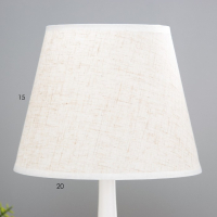 Лампа настольная 16155/1 E27 40Вт белый 19,5х19,5х34 см RISALUX