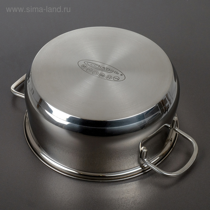 Кастрюля &laquo;Лира&raquo;, 4.2 л, d=22 см, капсульное дно, индукция