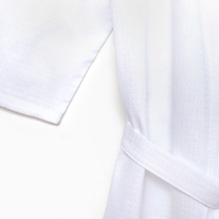 Халат вафельный мужской Экономь и Я рукав 3/4 цвет белый размер 54-56, 100% хлопок, 200 г/м2 Халат вафельный мужской Экономь и Я рукав 3/4 цвет белый размер 54-56, 100% хлопок, 200 г/м2