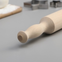 Скалка с ручками Доляна, 35&times;4.3 см, берёза