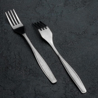 Вилка столовая «Силуэт», длина 20 см, толщина 1 мм, упрощённой обработки, цвет серебряный Вилка столовая «Силуэт», длина 20 см, толщина 1 мм, упрощённой обработки, цвет серебряный