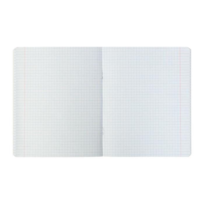 Тетрадь 48 листов в клетку Тетрадь 48 листов в клетку "Газета", обложка мелованный картон, УФ-лак, блок офсет, МИКС