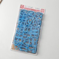 Набор форм для печенья Доляна &laquo;Русский алфавит&raquo;, 30 шт, цвет голубой