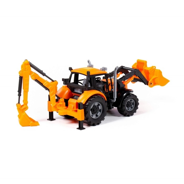 Экскаватор-погрузчик «Прогресс» инерционный, цвет оранжевый Экскаватор-погрузчик «Прогресс» инерционный, цвет оранжевый