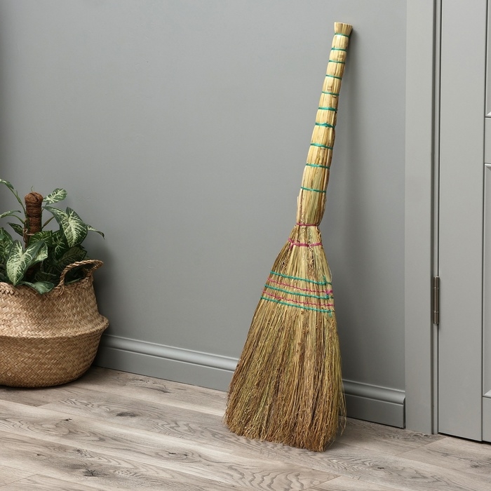 Веник 4-х лучевой 5-ти прошивной &laquo;Сорго&raquo;, 400 гр, 95 см