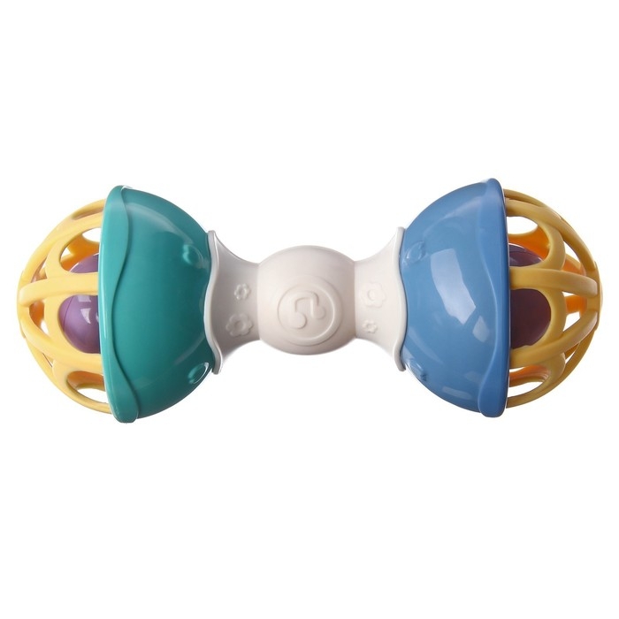 Погремушка &laquo;Гантелька&raquo;, с эластичными элементами, Крошка Я